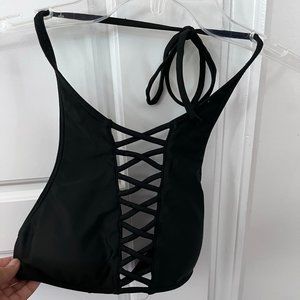 XS Hollister black lace-up top - How will you wear it!?!